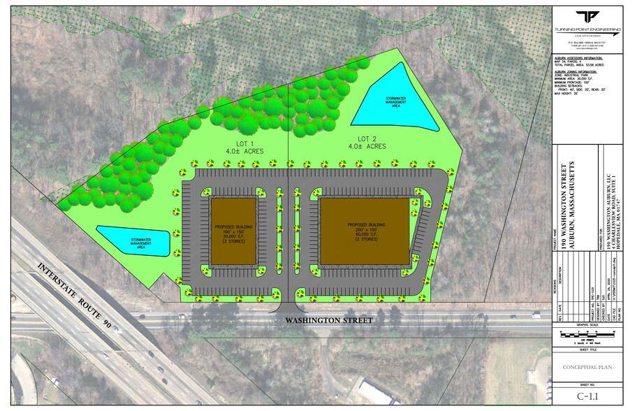 50 Washington, Auburn, MA for lease - Site Plan - Image 1 of 6