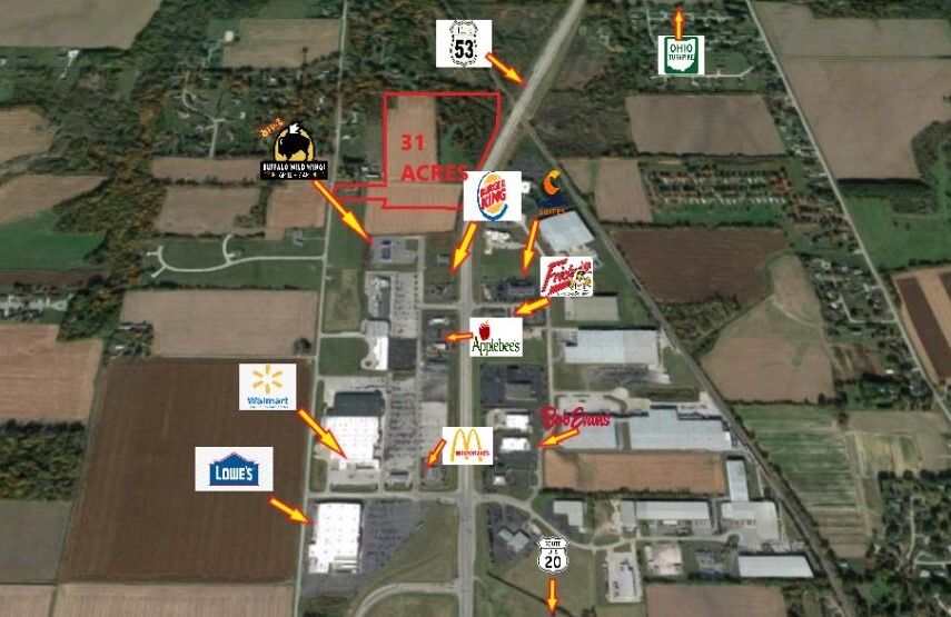 2100 State Route 53, Fremont, OH for sale - Aerial - Image 2 of 6