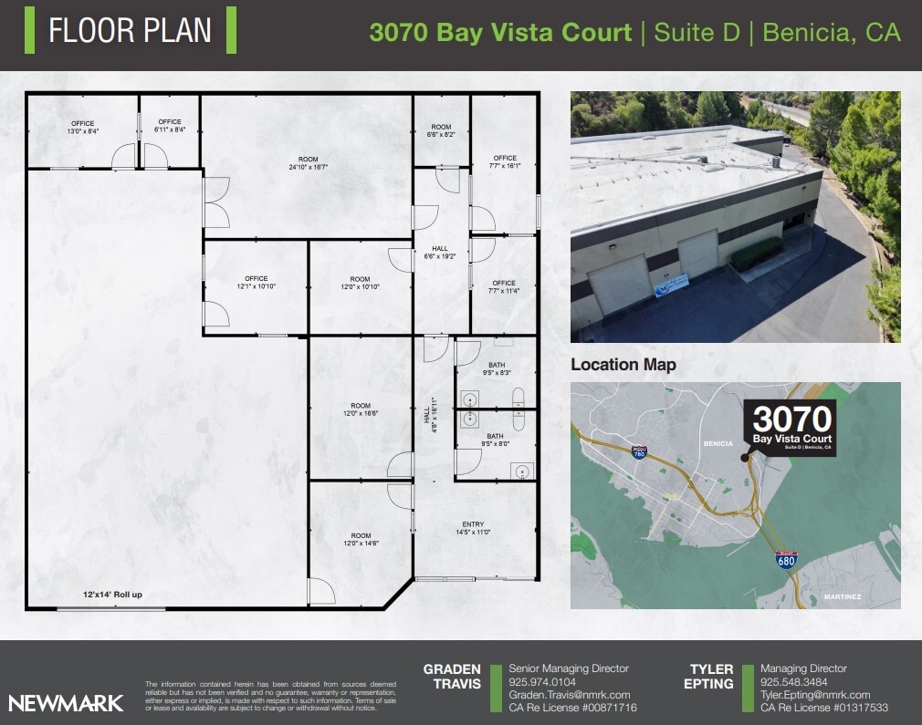 3070 Bay Vista Ct, Benicia, CA for lease Floor Plan- Image 1 of 1