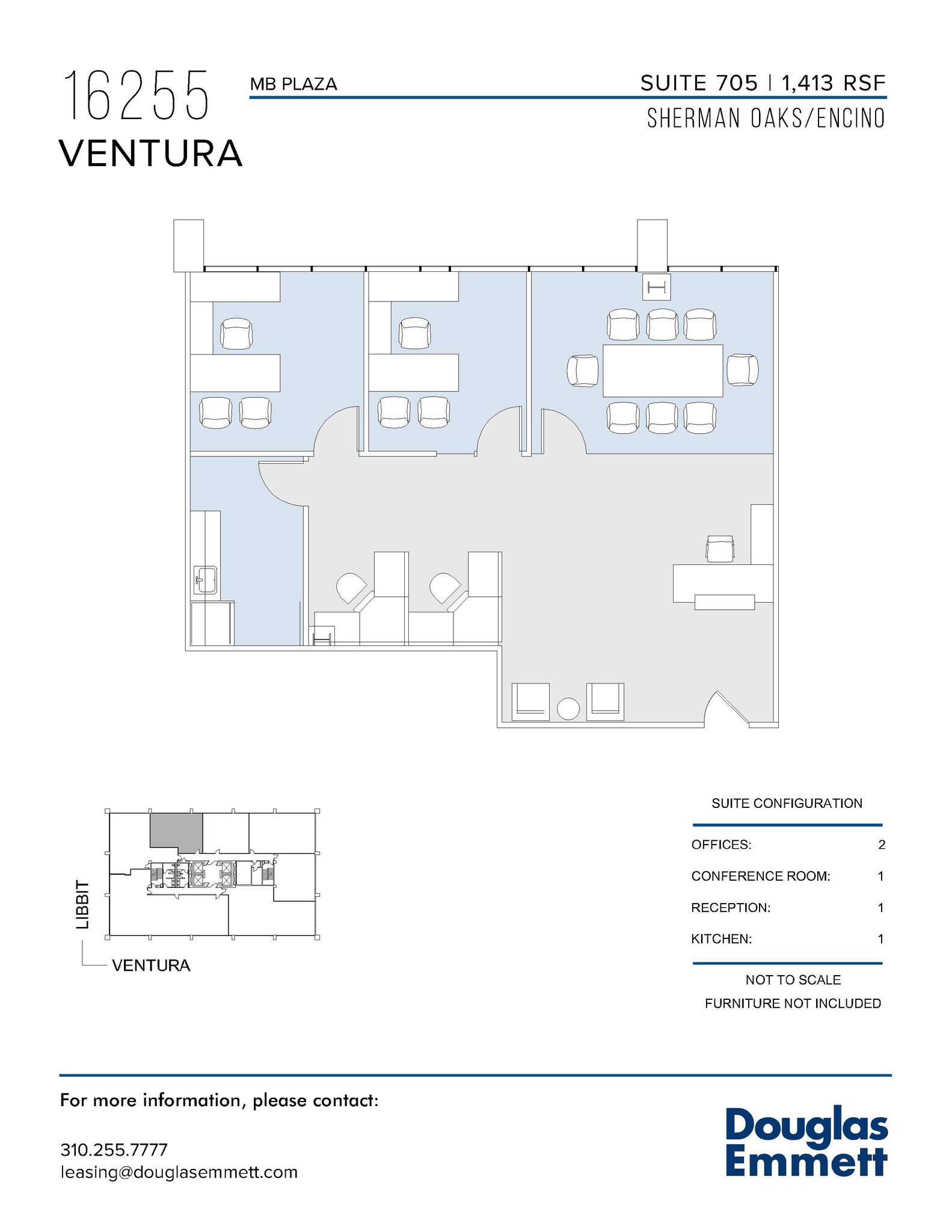 16255 Ventura Blvd, Encino, CA for lease Floor Plan- Image 1 of 1