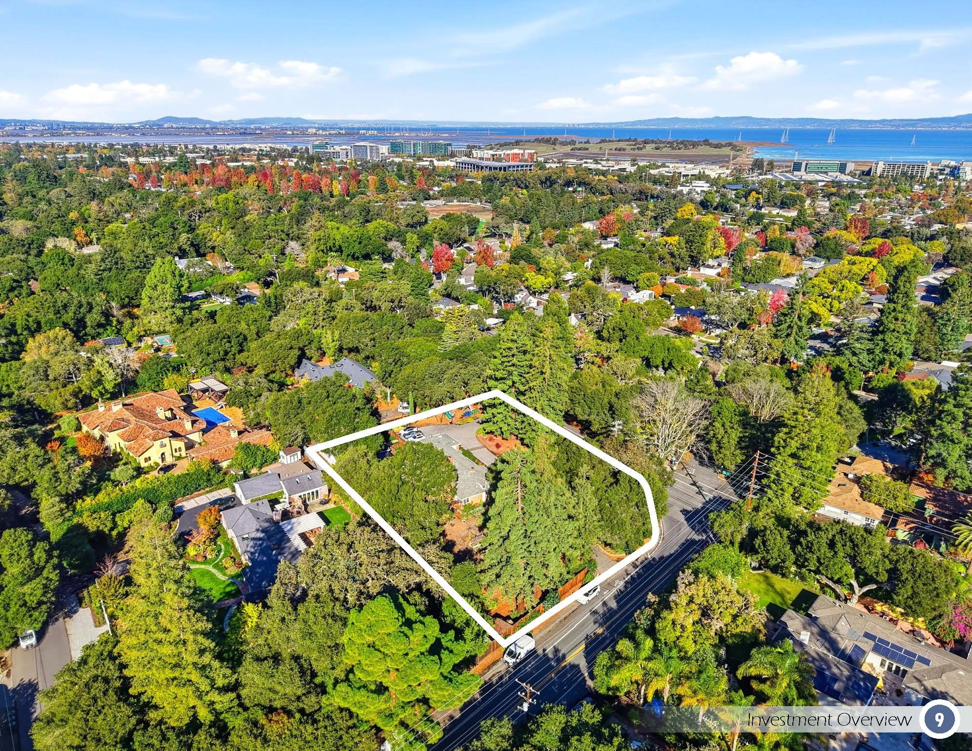 999 Ringwood Ave, Atherton, CA for sale Aerial- Image 1 of 5