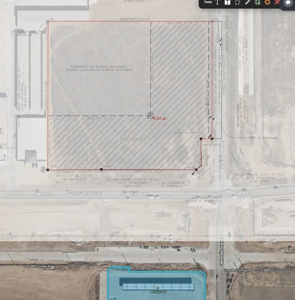 Loop 88 and University Ave ave, Lubbock, TX for sale - Plat Map - Image 2 of 5