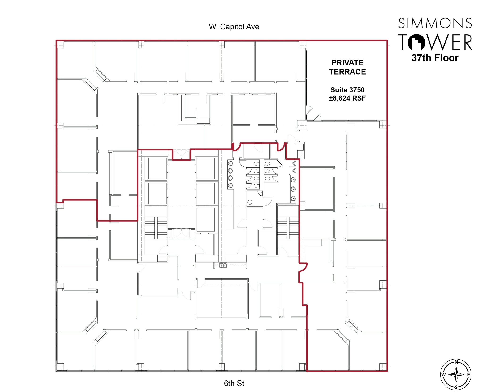 425 W Capitol Ave, Little Rock, AR for lease Floor Plan- Image 1 of 5
