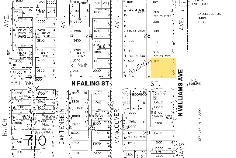 3901 N Williams Ave, Portland, OR for sale Plat Map- Image 1 of 1