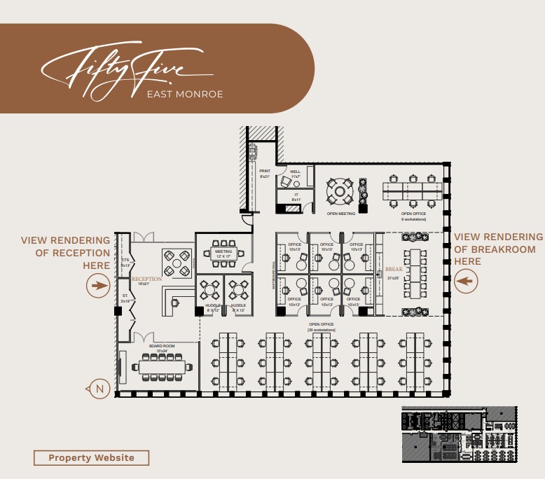 55 E Monroe St, Chicago, IL for lease Floor Plan- Image 1 of 2