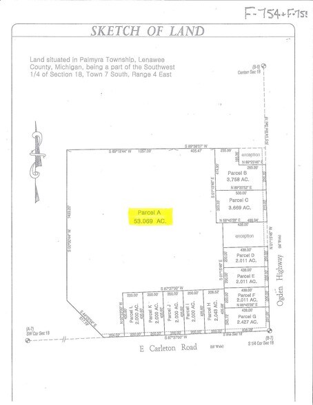 3000 Block Carleton Rd, Adrian, MI for sale - Primary Photo - Image 1 of 1