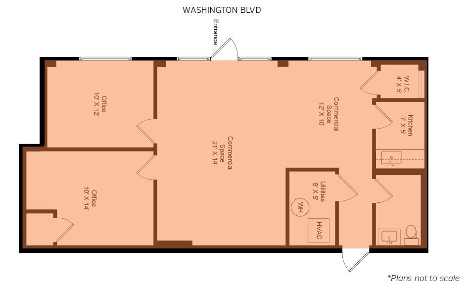1355 W Washington Blvd, Chicago, IL 60607 - Unit A -  - Floor Plan - Image 1 of 1