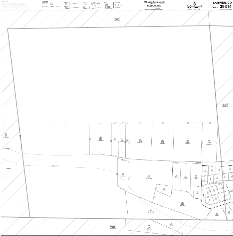 33021 Poudre Canyon Rd, Bellvue, CO for sale Plat Map- Image 1 of 1