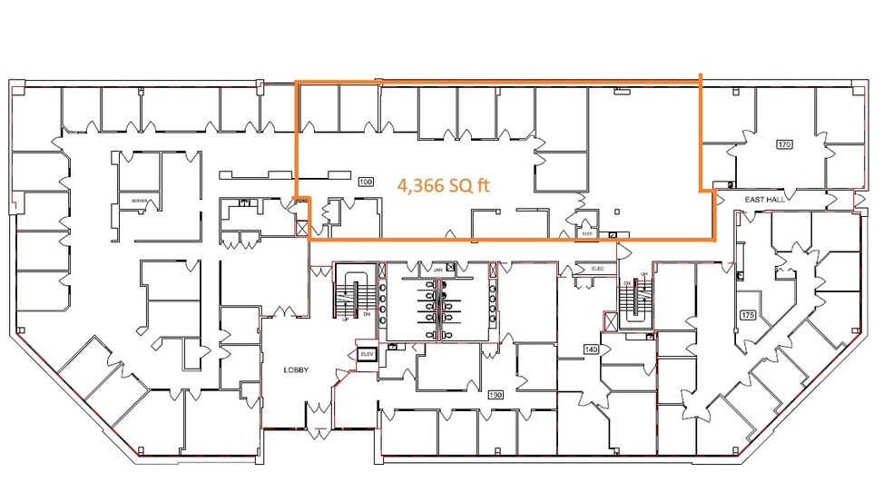 17010 103rd Ave, Edmonton, AB for lease - Floor Plan - Image 2 of 20