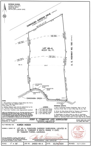 Highway 190, Mandeville, LA for sale - Plat Map - Image 1 of 5