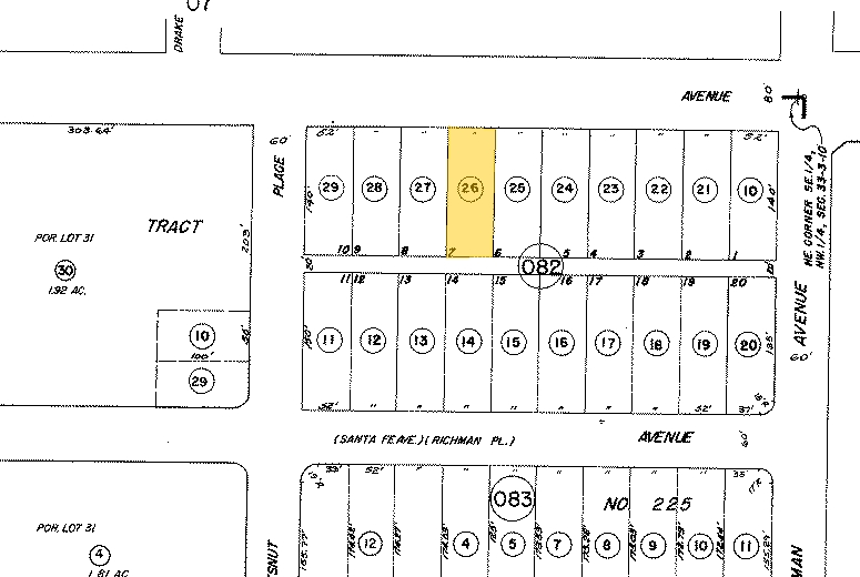 524 W Commonwealth Ave, Fullerton, CA for lease - Plat Map - Image 3 of 3