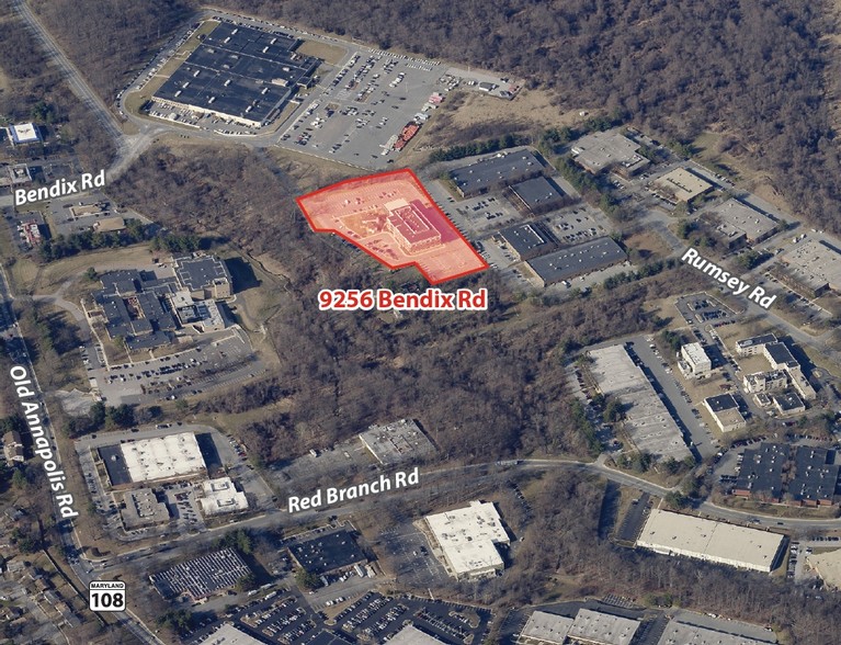 9256 Bendix Rd, Columbia, MD for lease - Aerial - Image 2 of 2