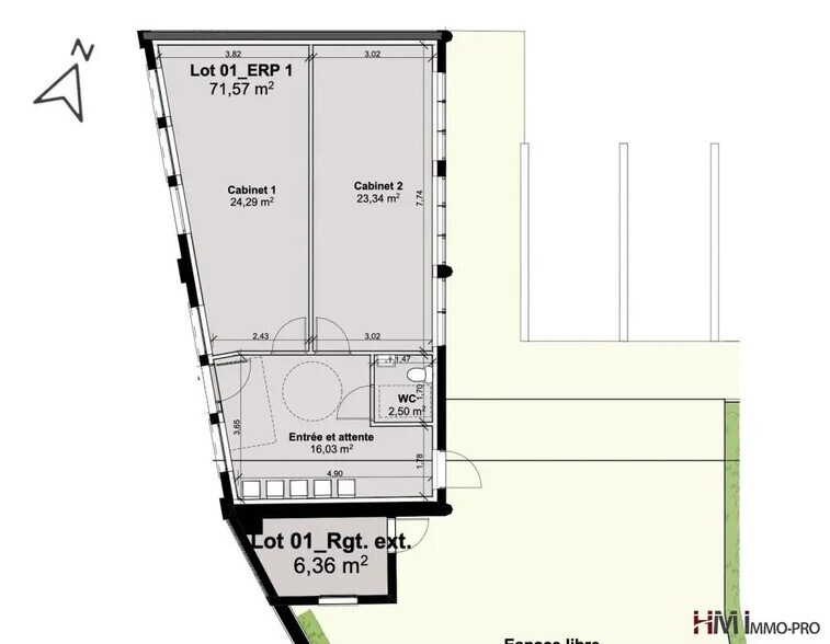 Office in Saint-Romain-de-Colbosc for sale - Floor Plan - Image 2 of 2