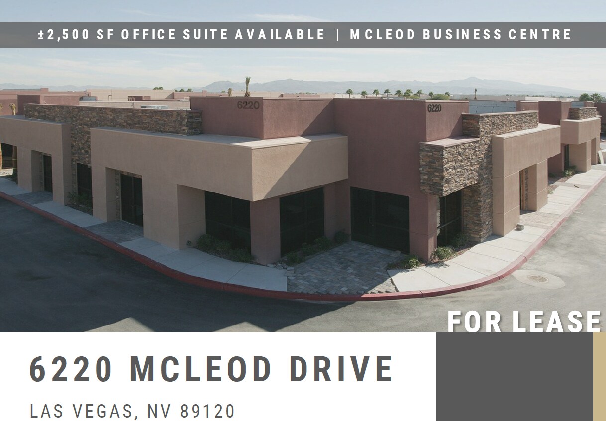 6220 McLeod Dr, Las Vegas, NV for lease Building Photo- Image 1 of 9