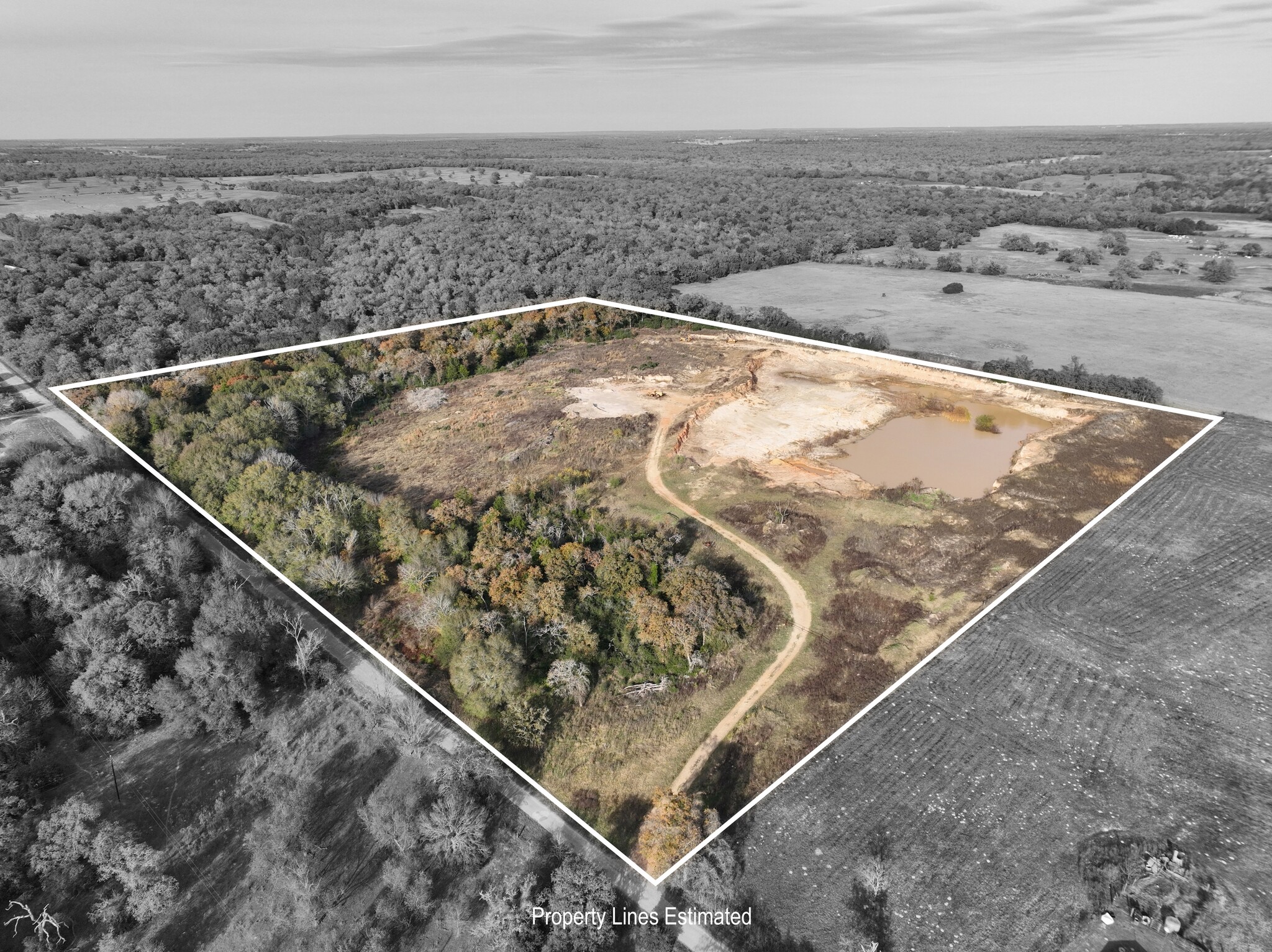 TBD (26 Acres) County Road 445, Lincoln, TX for sale Aerial- Image 1 of 36