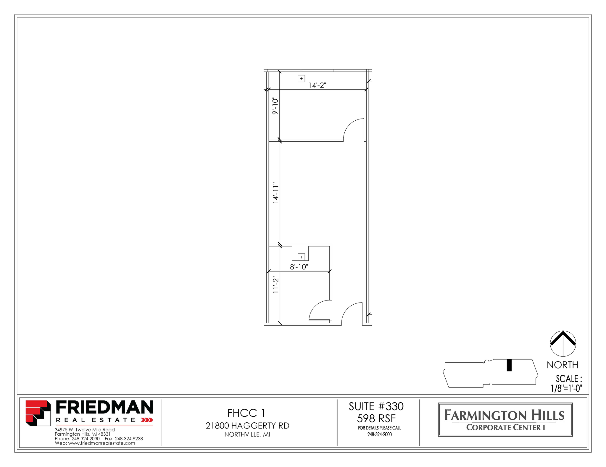 21800 Haggerty Rd, Northville, MI for lease Floor Plan- Image 1 of 2