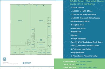 6320 S Sandhill Rd, Las Vegas, NV for lease Floor Plan- Image 2 of 5