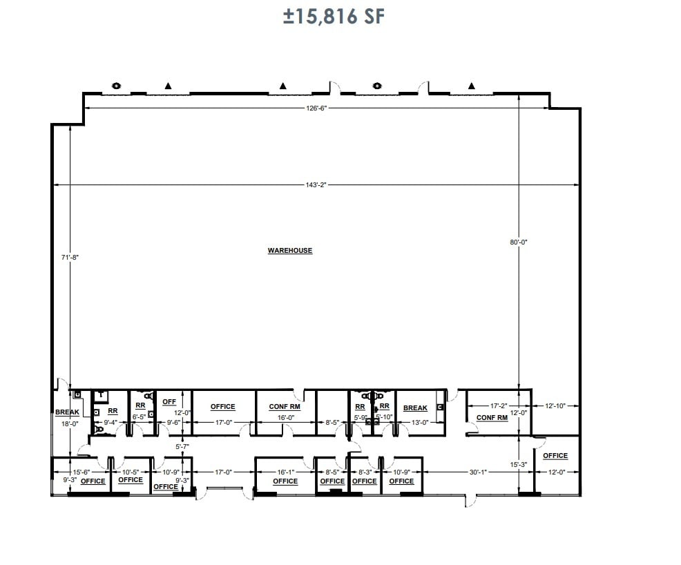 4215 E McDowell Rd, Mesa, AZ for lease Floor Plan- Image 1 of 1
