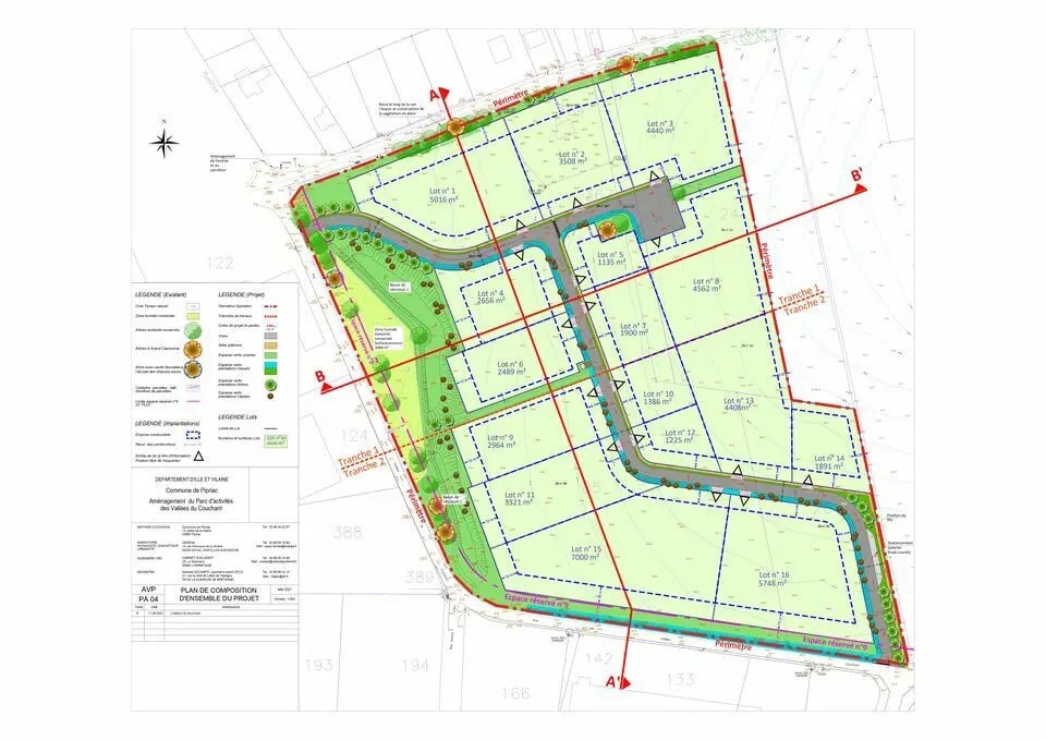 Land in Pipriac for sale Site Plan- Image 1 of 2