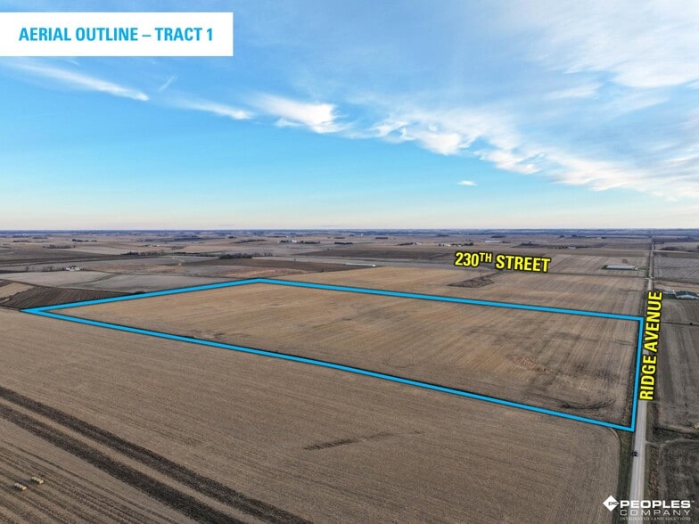 Ridge Avenue/230th Street, Clarksville, IA for sale - Aerial - Image 2 of 4