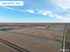 Ridge Avenue/230th Street, Clarksville, IA - AERIAL map view - Image1