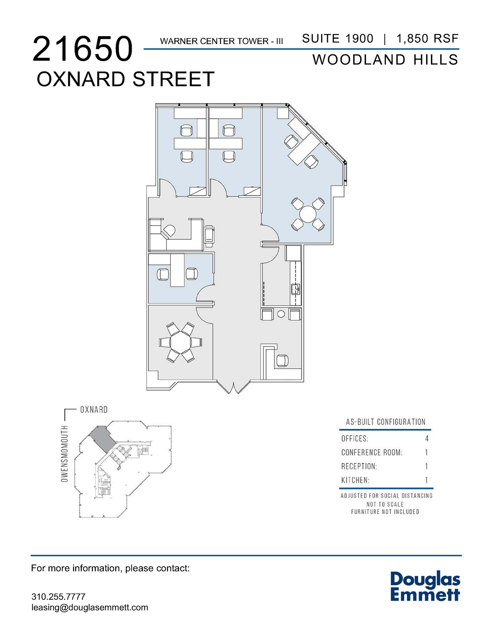 21650 Oxnard St, Woodland Hills, CA for lease Floor Plan- Image 1 of 1