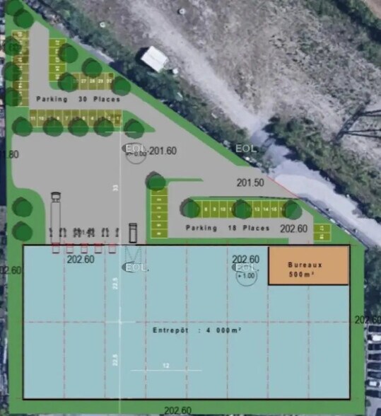 Industrial in Jonage for lease - Site Plan - Image 1 of 1