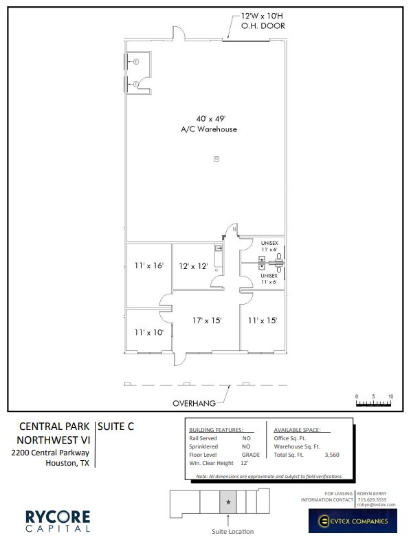 2501 Central Pky, Houston, TX for lease Floor Plan- Image 1 of 1