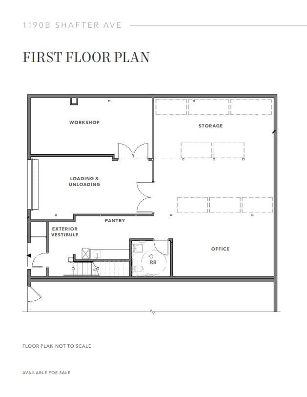 1190B Shafter Ave, San Francisco, CA 94124 - Unit 1 -  - Floor Plan - Image 1 of 2