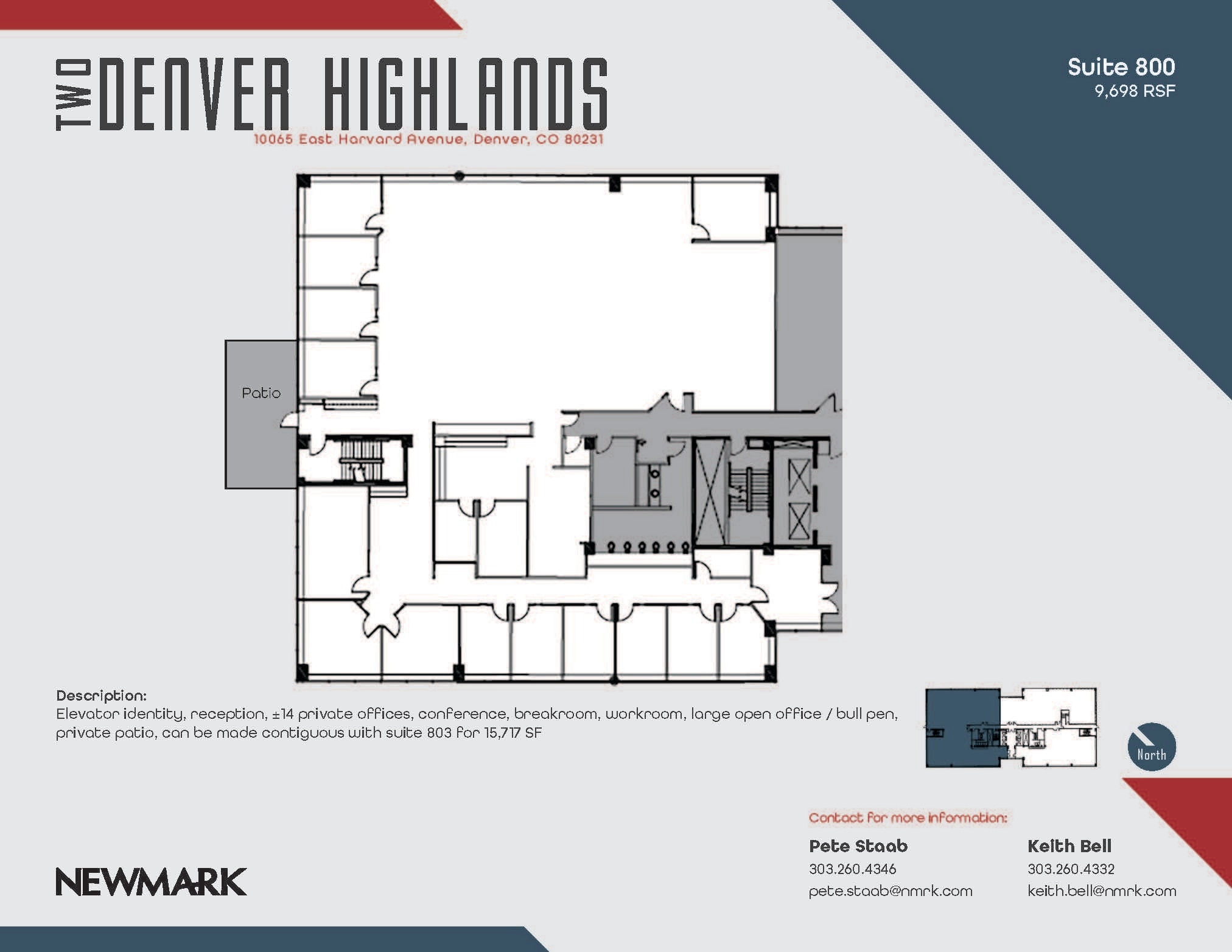 10375 E Harvard Ave, Denver, CO for lease Floor Plan- Image 1 of 1
