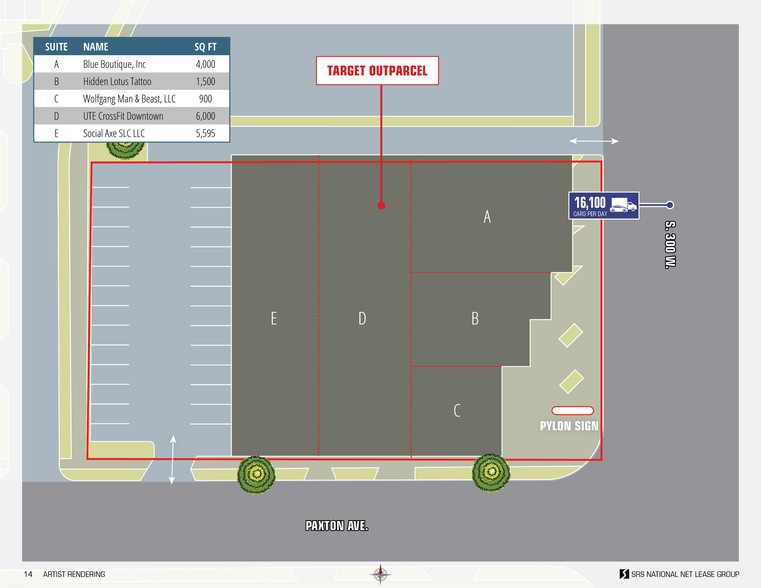 1154 S 300 W, Salt Lake City, UT for lease - Site Plan - Image 2 of 4