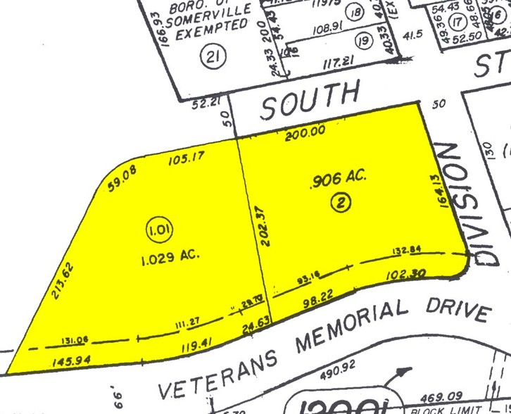 50 Division St, Somerville, NJ for lease - Plat Map - Image 2 of 13