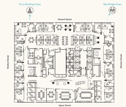 1 Market St, San Francisco, CA for lease Floor Plan- Image 1 of 2