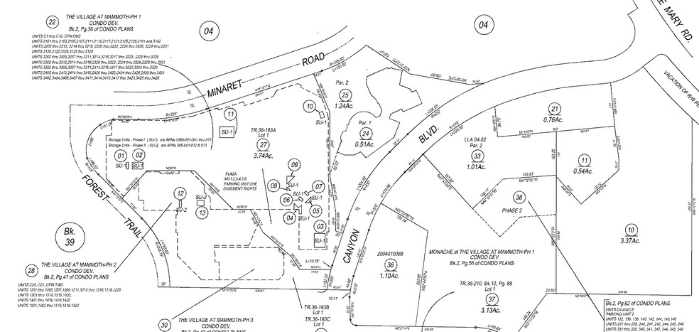 6201 Minaret Rd, Mammoth Lakes, CA for sale - Plat Map - Image 3 of 6