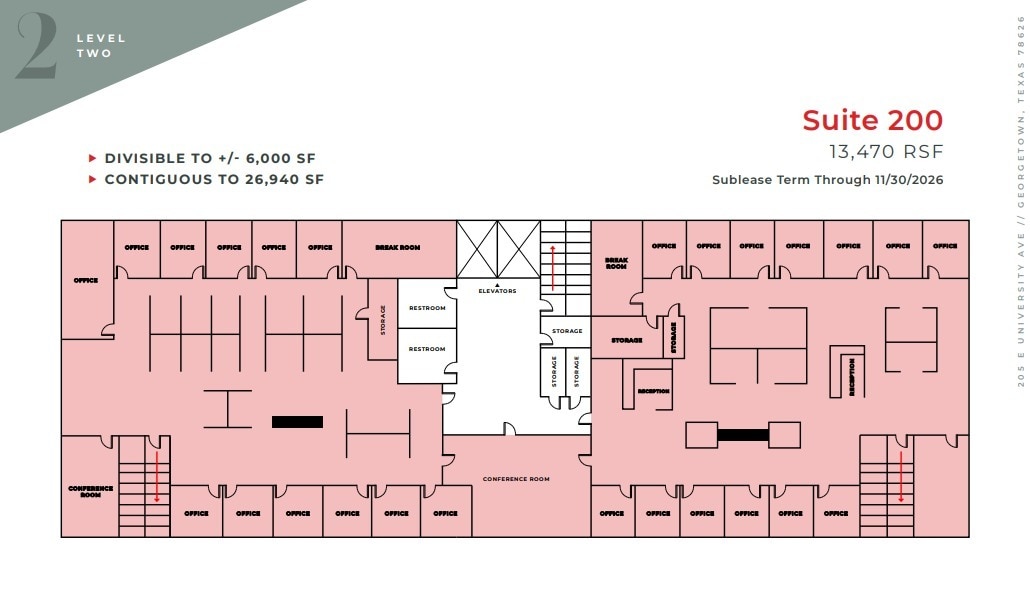 205 E University Ave, Georgetown, TX for lease Floor Plan- Image 1 of 1