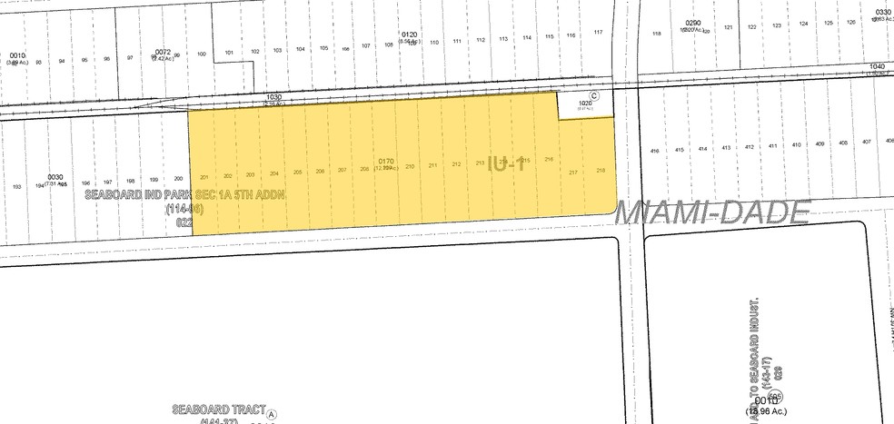 12300 NW 32nd Ave, Miami, FL for lease - Plat Map - Image 2 of 6