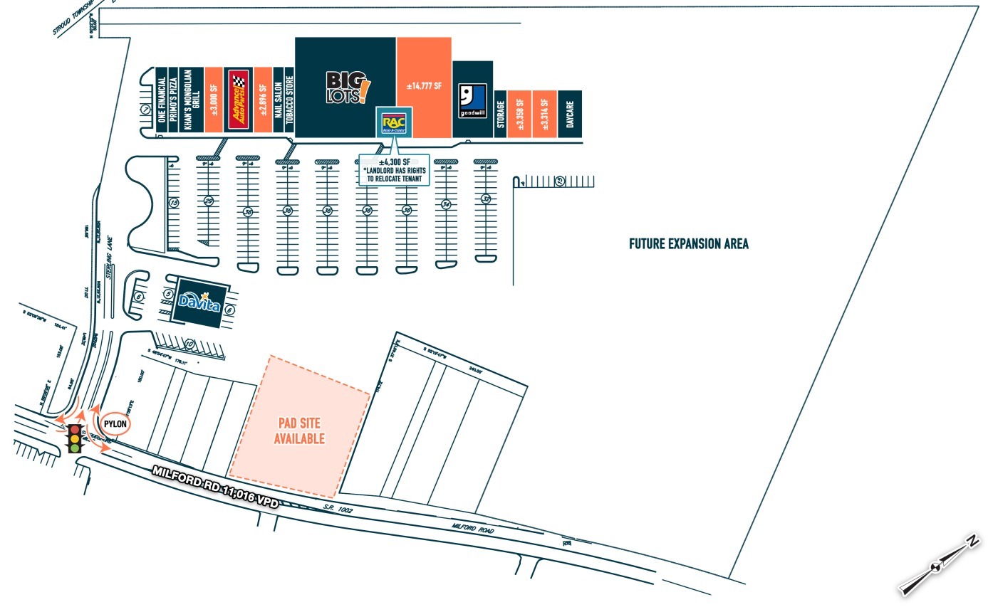 4-28 Eagles Glenn Mall, East Stroudsburg, PA for lease Site Plan- Image 1 of 1