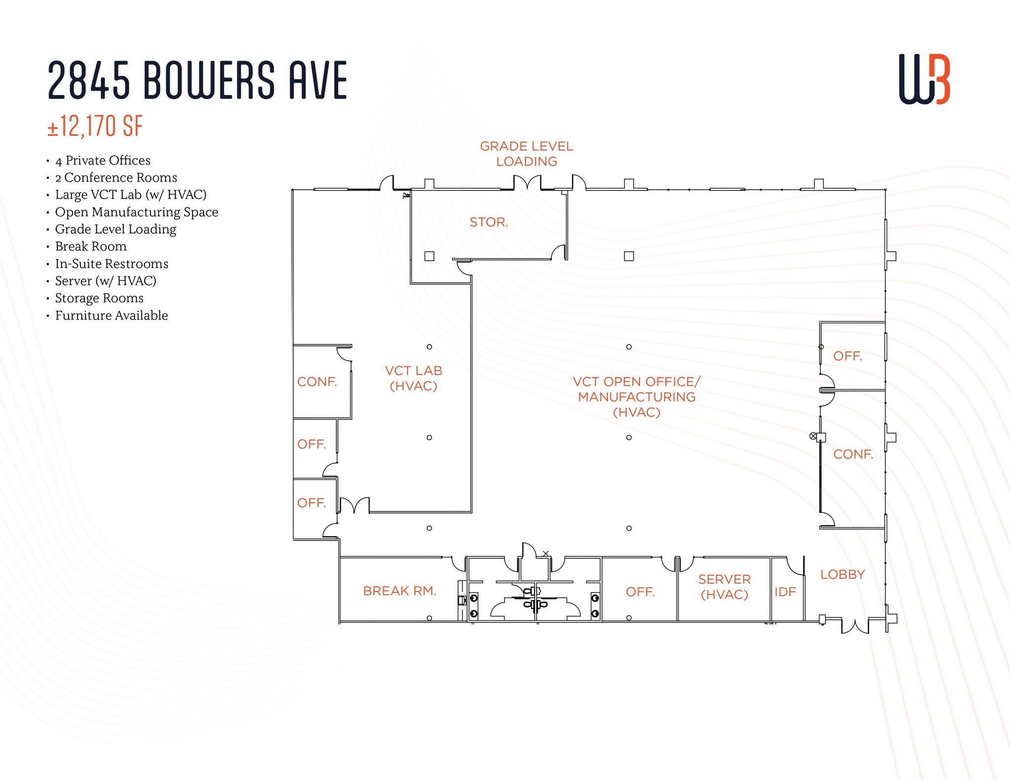 2805 Bowers Ave, Santa Clara, CA for lease Floor Plan- Image 1 of 1