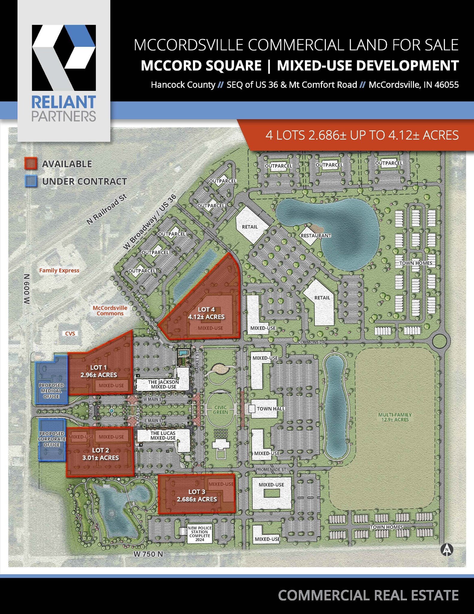 US 36 & Mt. Comfort Road, Mccordsville, IN 46055 McCord Square