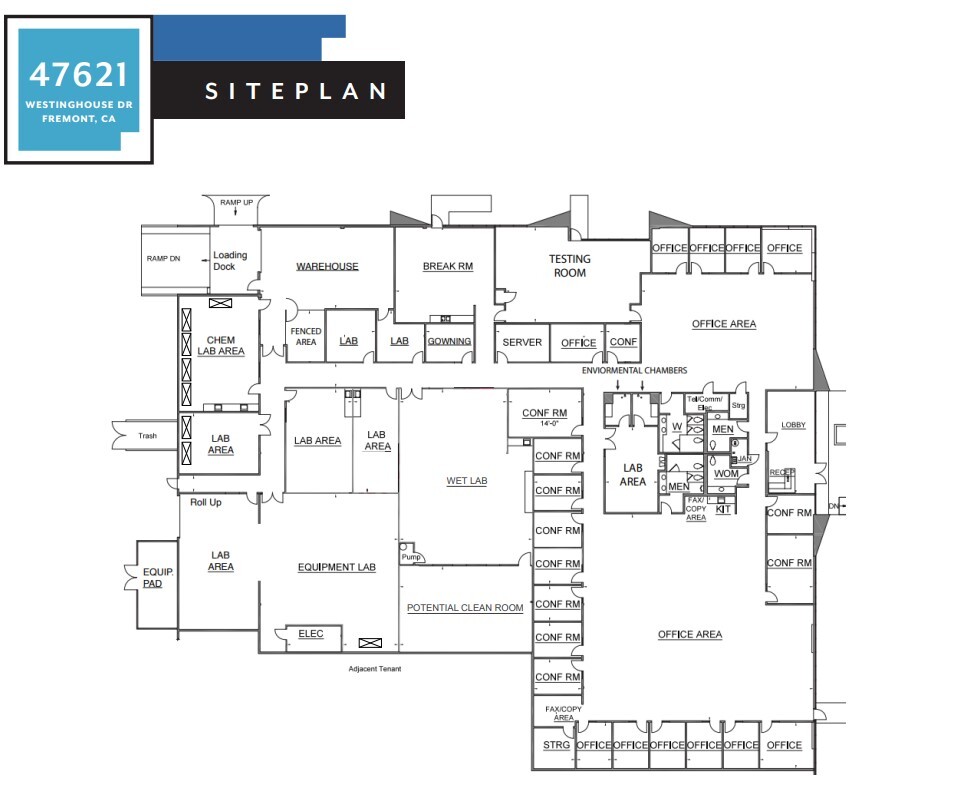 47621-47633 Westinghouse Dr, Fremont, CA for lease Floor Plan- Image 1 of 1