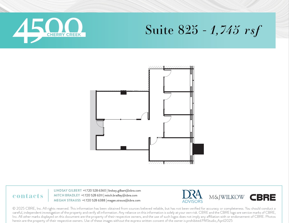 4500 S Cherry Creek Dr, Denver, CO for lease Floor Plan- Image 1 of 1