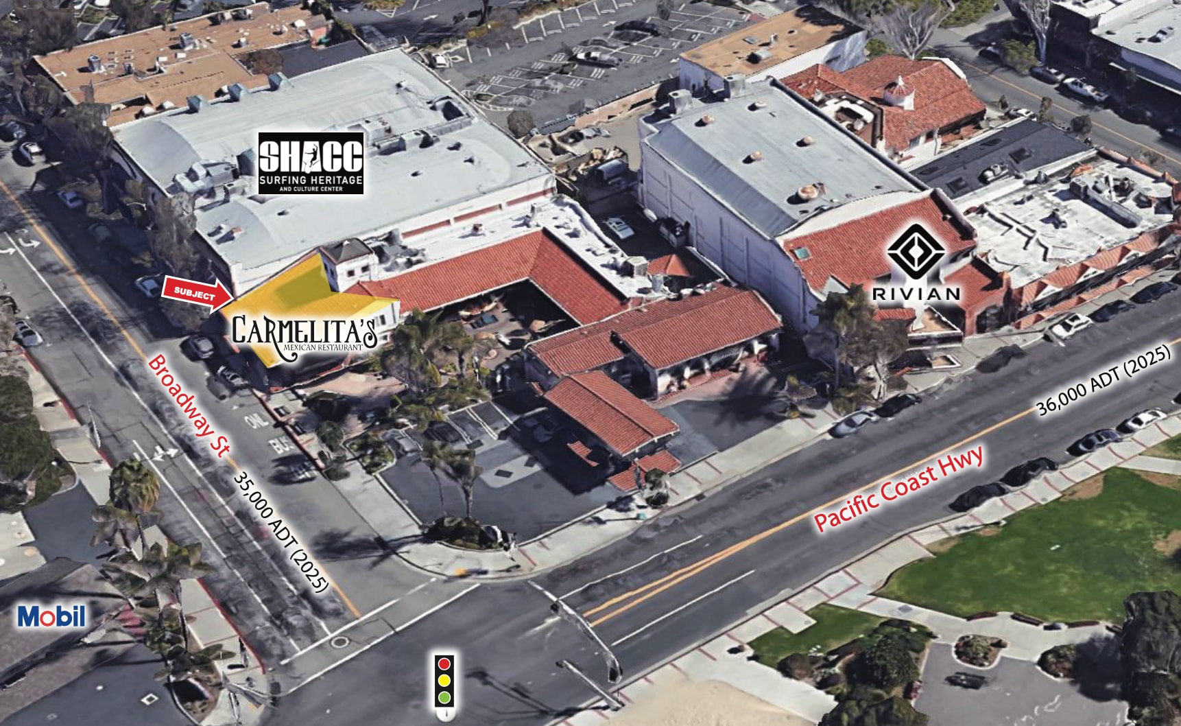 211-217 Broadway, Laguna Beach, CA for lease Aerial- Image 1 of 1