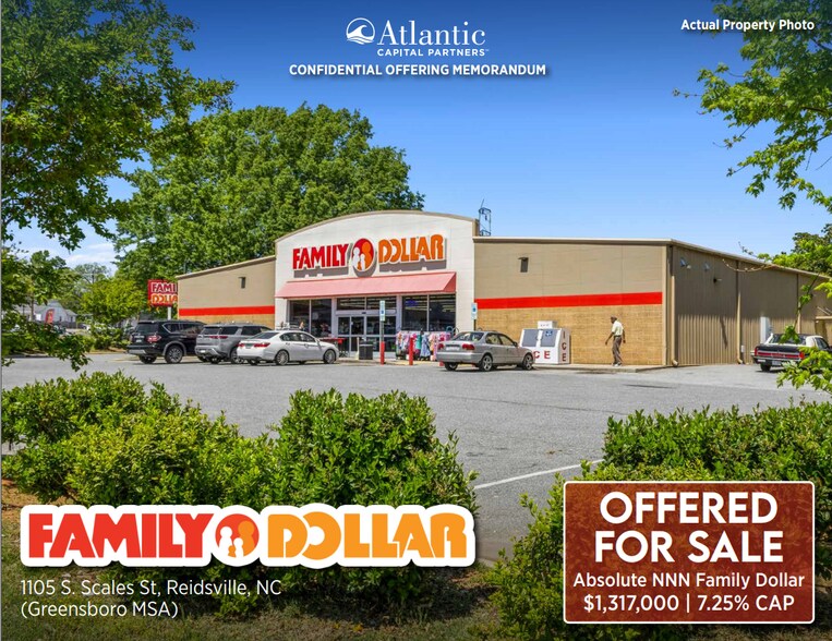 1105 S Scales St, Reidsville, NC 27320 Abs. NNN Family Dollar