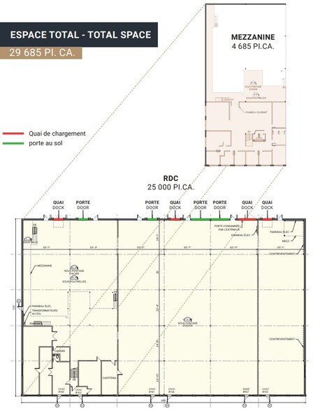 155-165 Av Labrosse, Pointe-claire, QC for lease - Floor Plan - Image 2 of 12