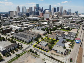 1803 McGowen St, Houston, TX - aerial  map view