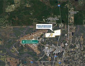 International Airport Blvd, Jacksonville, FL - AERIAL  map view