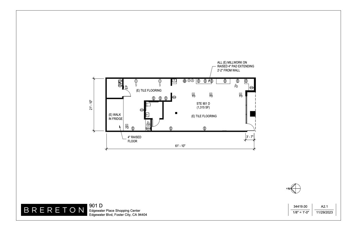 969-999 E Edgewater Blvd, Foster City, CA for lease Floor Plan- Image 1 of 2