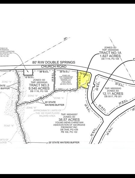 401 Double Springs Church Rd, Monroe, GA for sale - Site Plan - Image 1 of 2