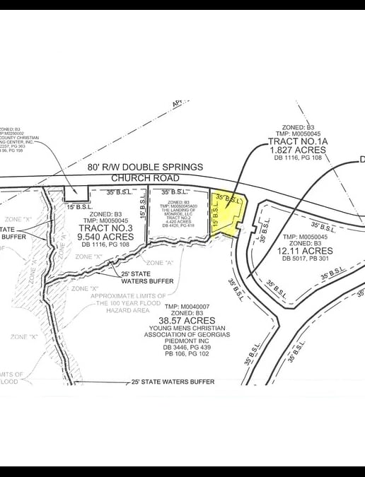 401 Double Springs Church Rd, Monroe, GA for sale Site Plan- Image 1 of 3