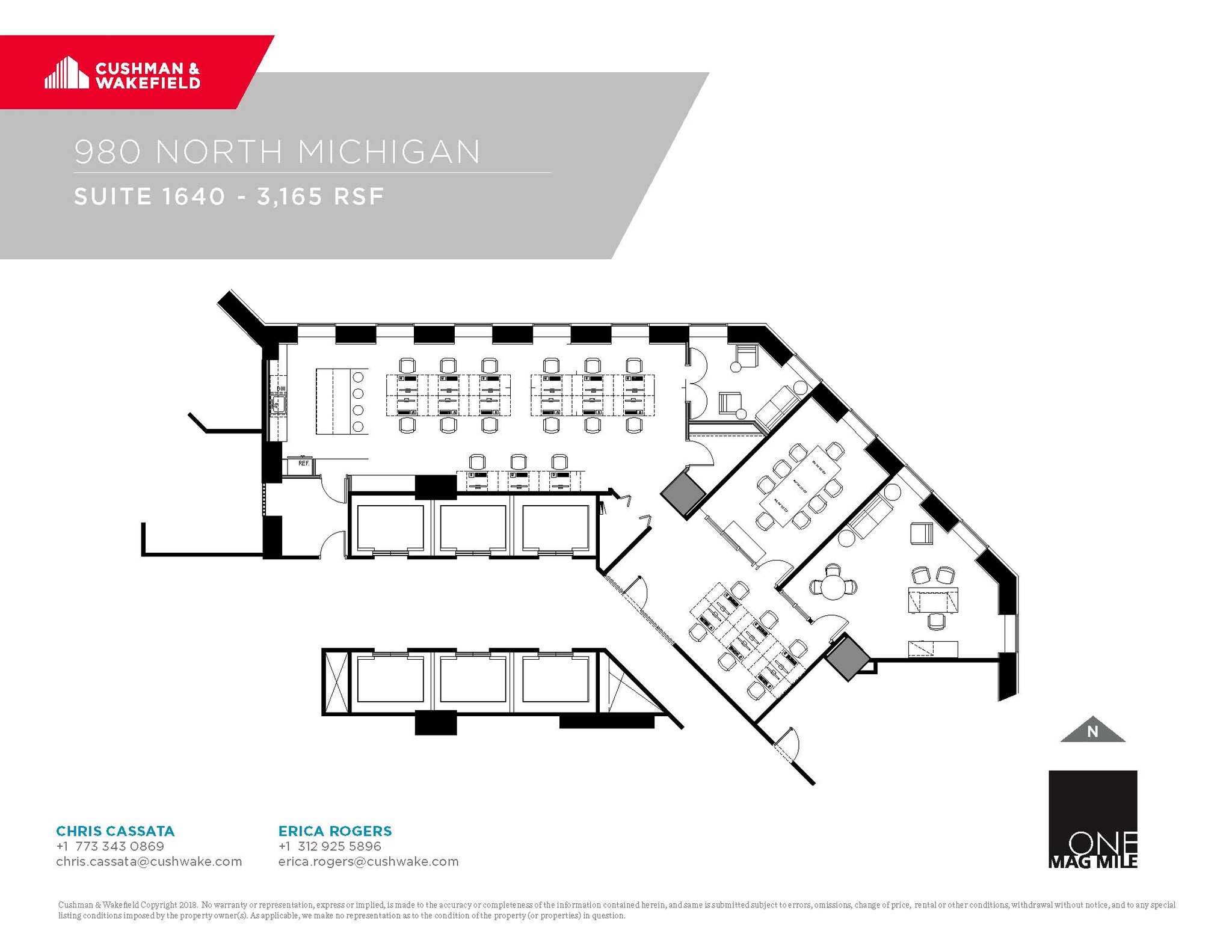 980 N Michigan Ave, Chicago, IL for lease Floor Plan- Image 1 of 1